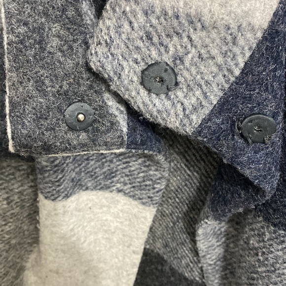 Plaid Button Up Overcoat - Picture 2 of 5